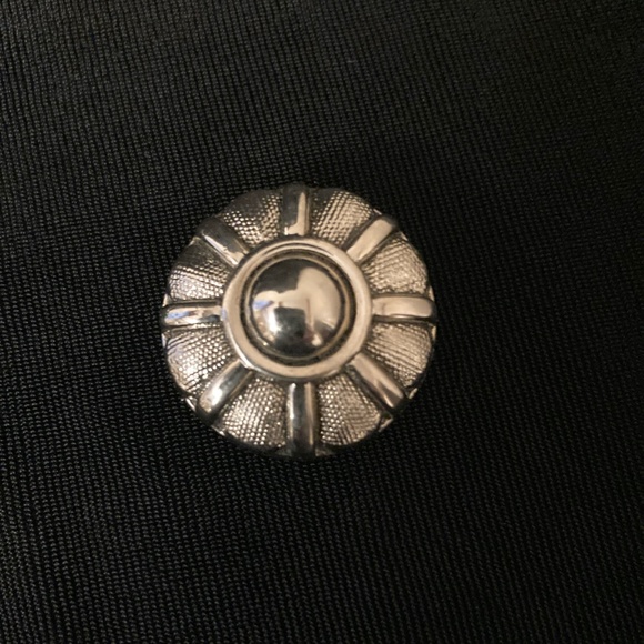 Silver vintage button covers. Set of six. - Picture 6 of 9